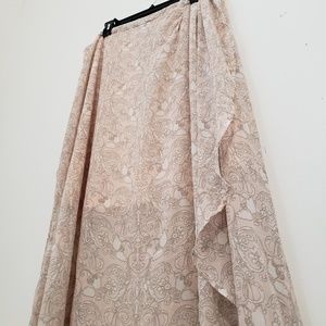 Cream and Light Pink Skirt